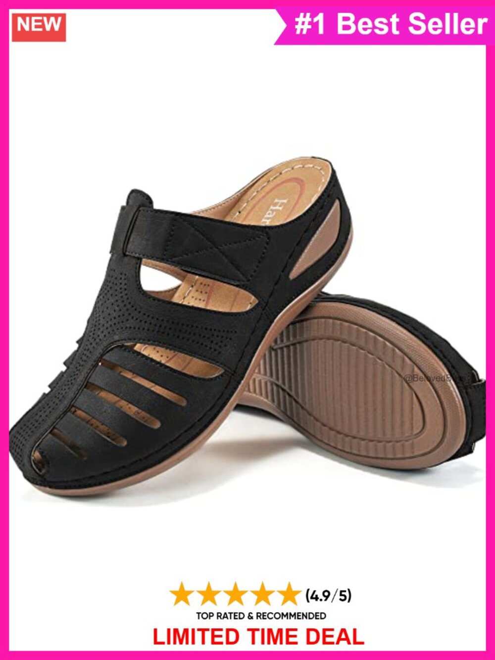 Womens Clogs Mules Closed Toe Slip On Memory Foam Casual Shoes